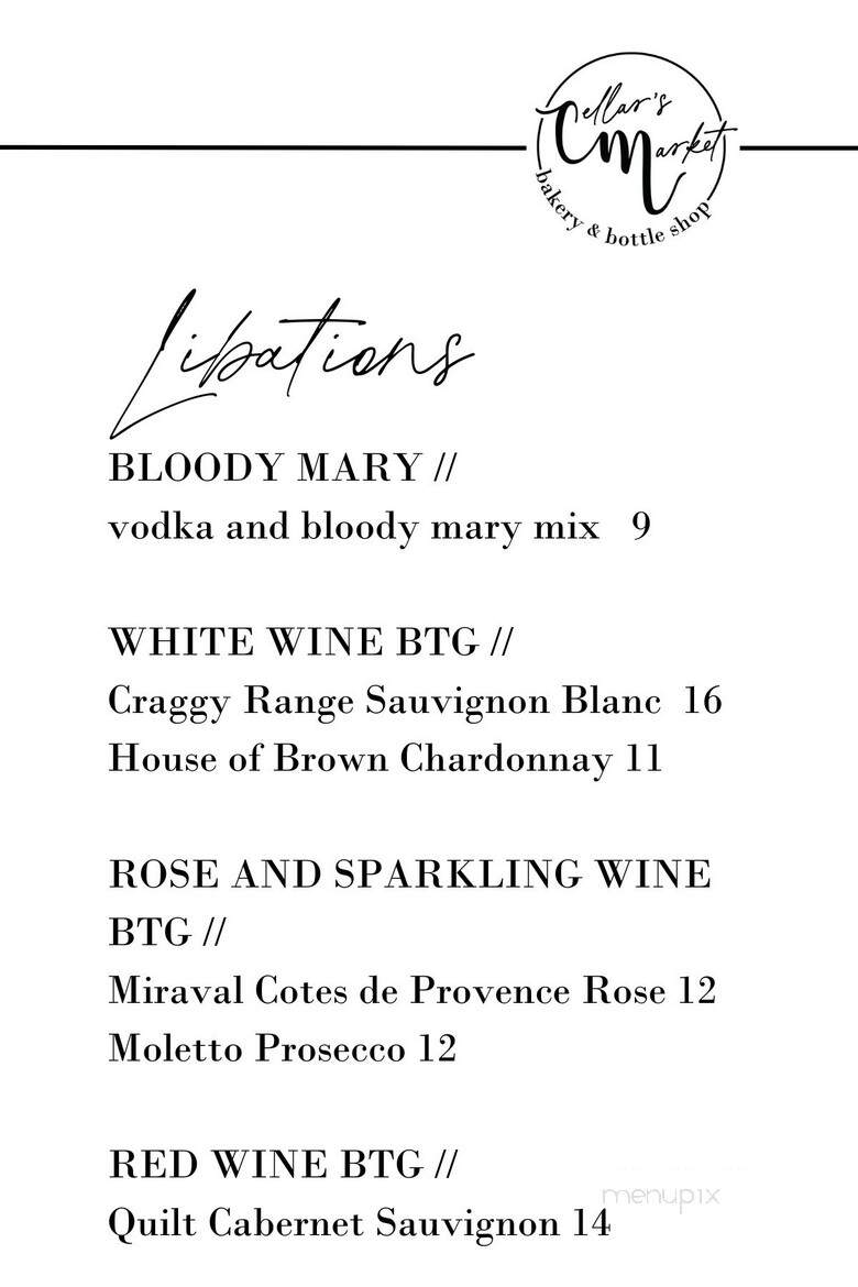 Cellar's Market - Bargersville, IN menu_pic