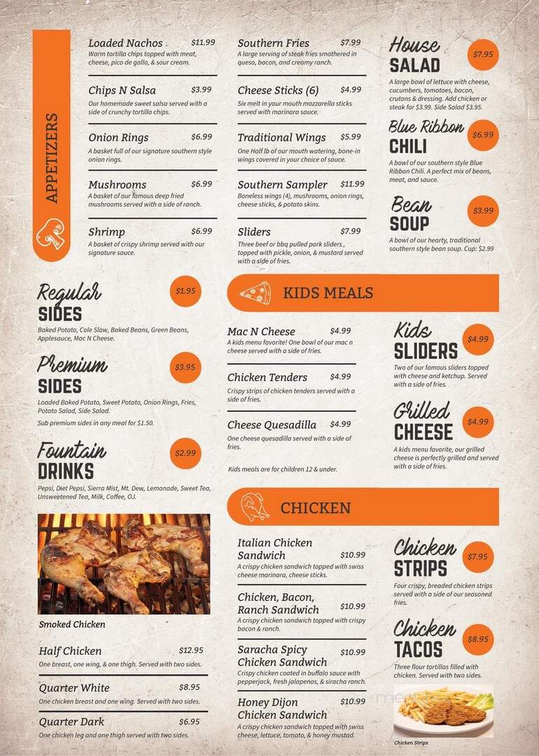 Southern Grill - Portsmouth, OH menu_pic