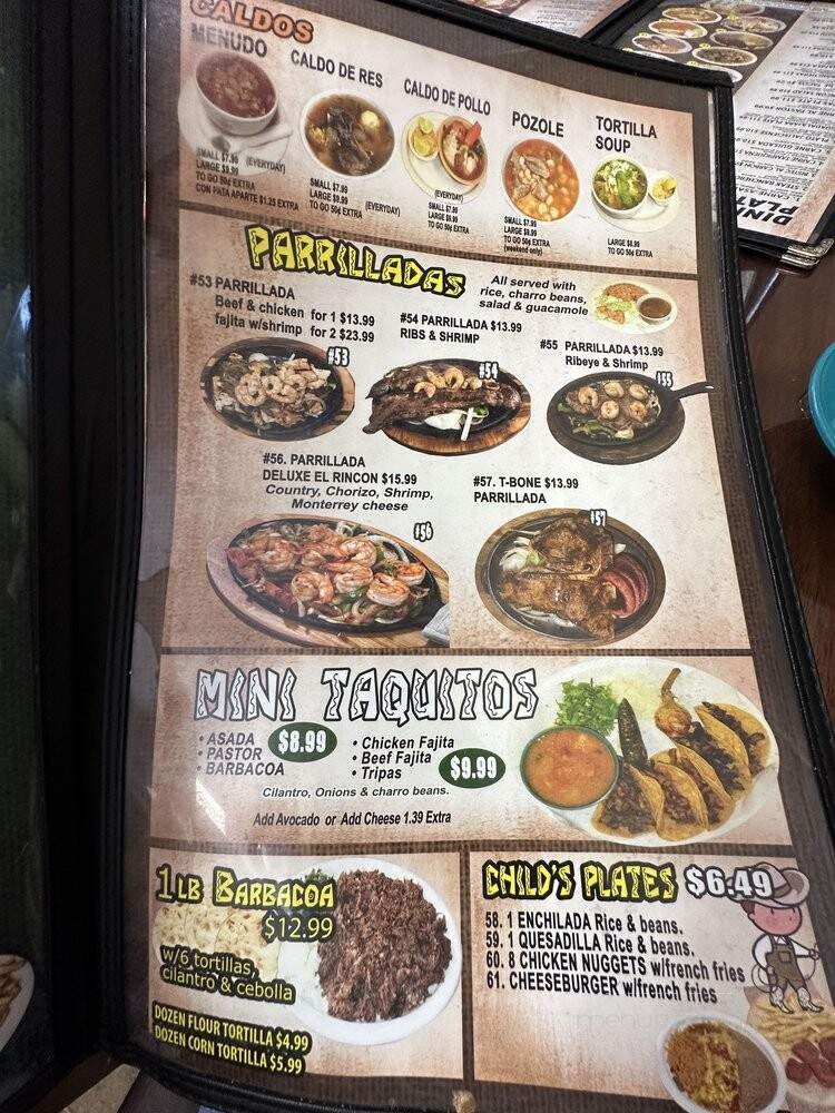 El Rincon - Castroville, TX menu_pic