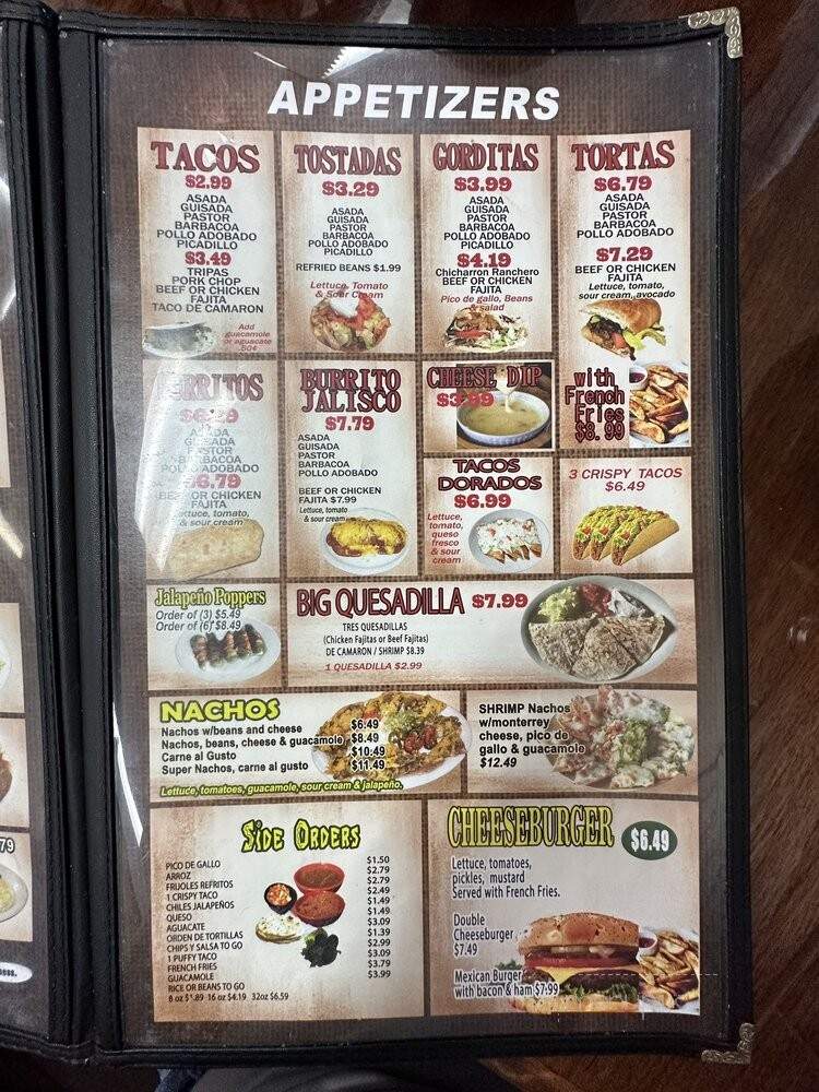 El Rincon - Castroville, TX menu_pic