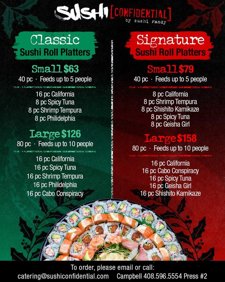 Sushi Pro - San Jose, CA menu_pic
