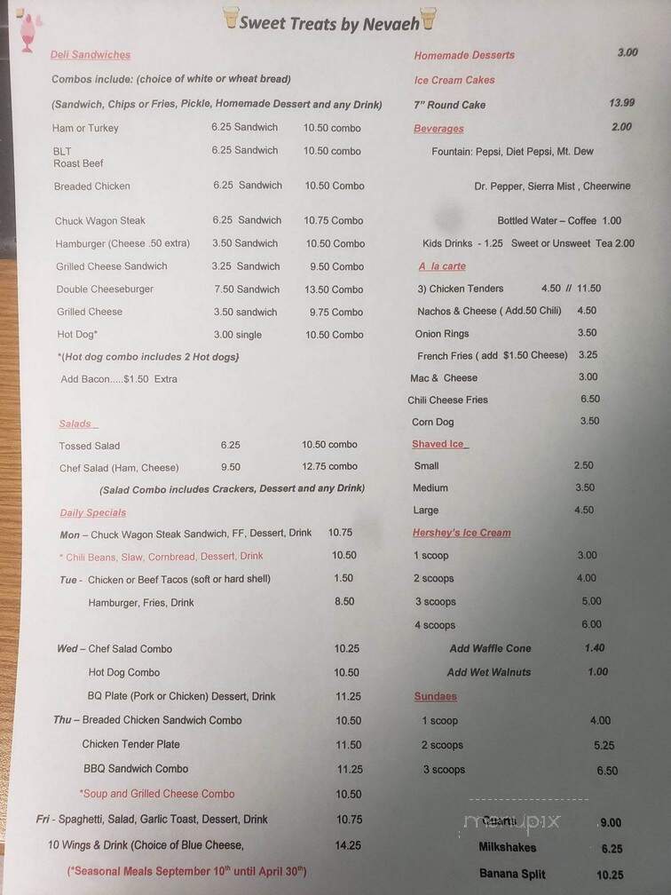 Sweet Treats By Nevaeh - China Grove, NC menu_pic