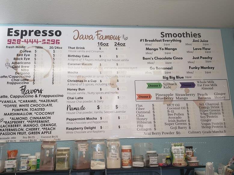 Drifting Bistro - Fort Mohave, AZ menu_pic