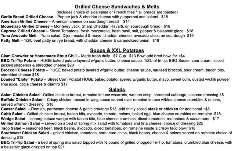 Harvest Time Roadhouse - Hollister, CA menu_pic