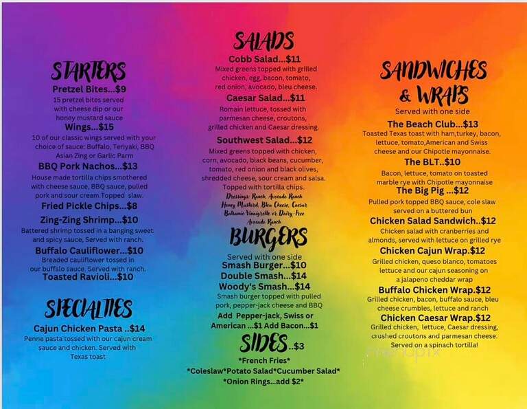Marley's Roadhouse - Millstadt, IL menu_pic