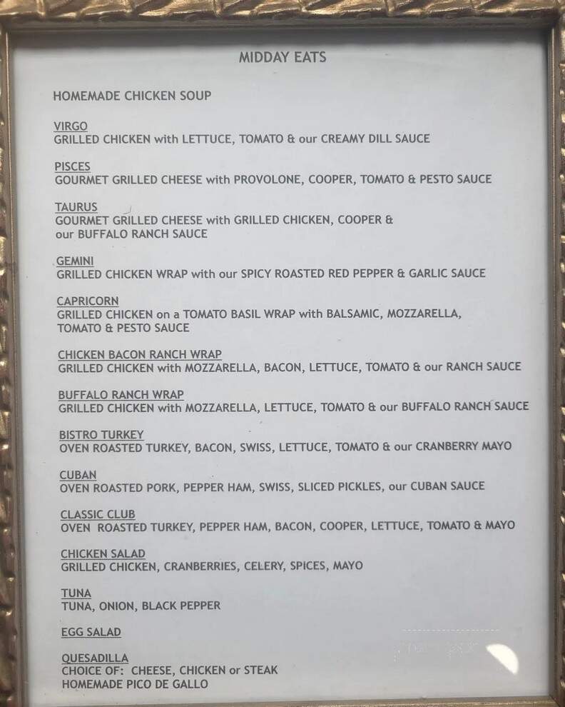 J & L Coffeehouse - Pittston, PA menu_pic