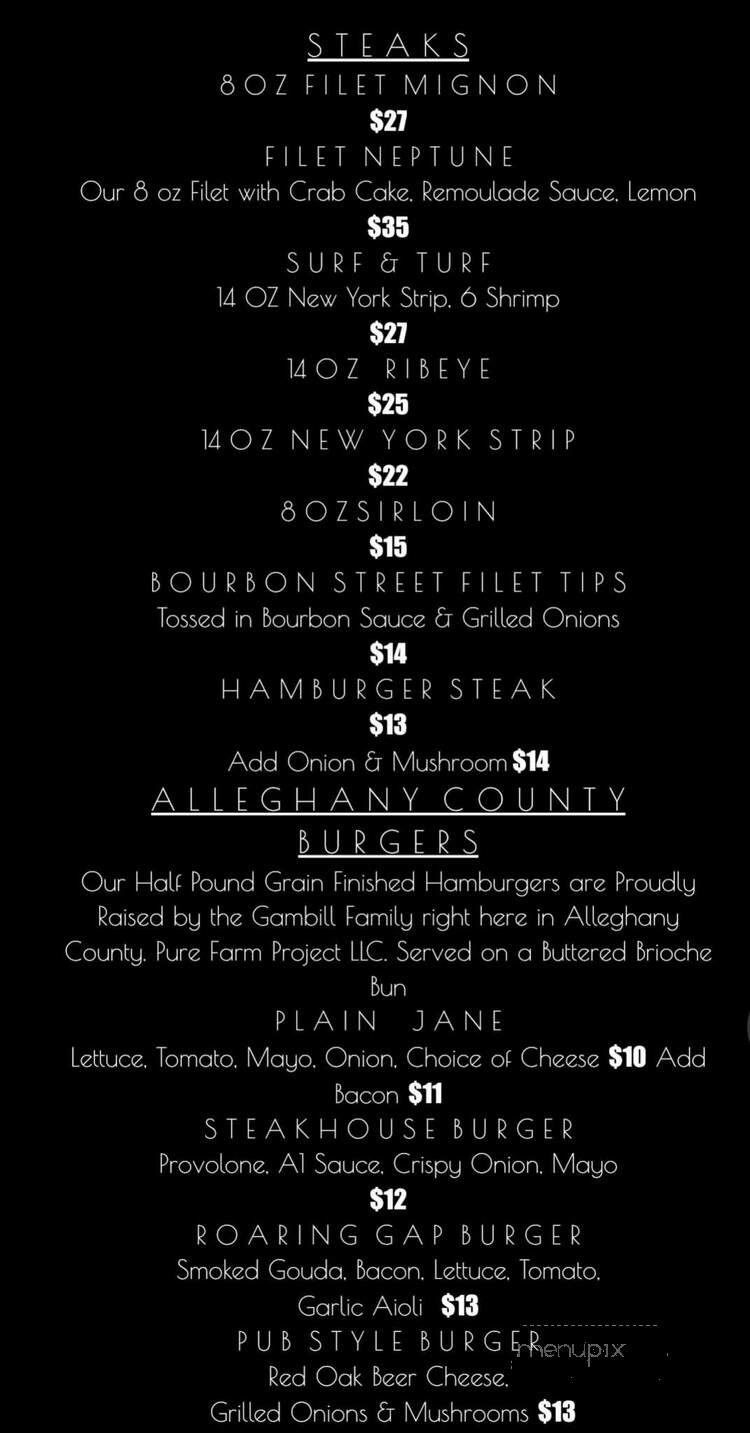 North Flow Steakhouse & Tavern - Sparta, NC menu_pic