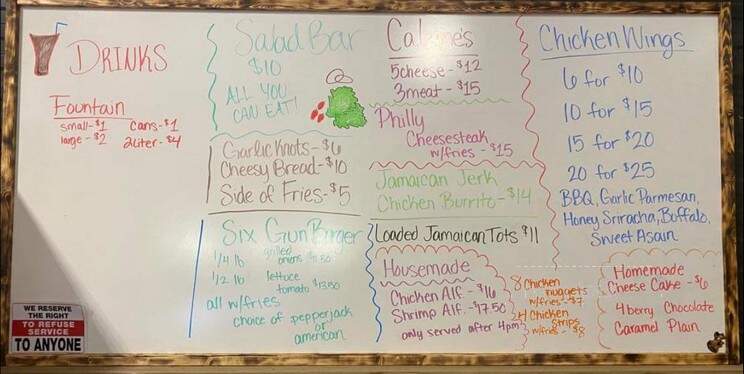 Six Gun Pizza - Forsyth, MT menu_pic