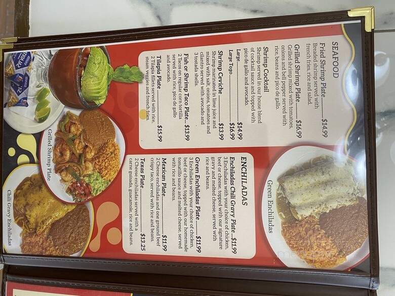 La Carreta Mexican Cuisine - Rockdale, TX menu_pic