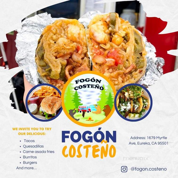 Fogon Costeno - Eureka, CA menu_pic