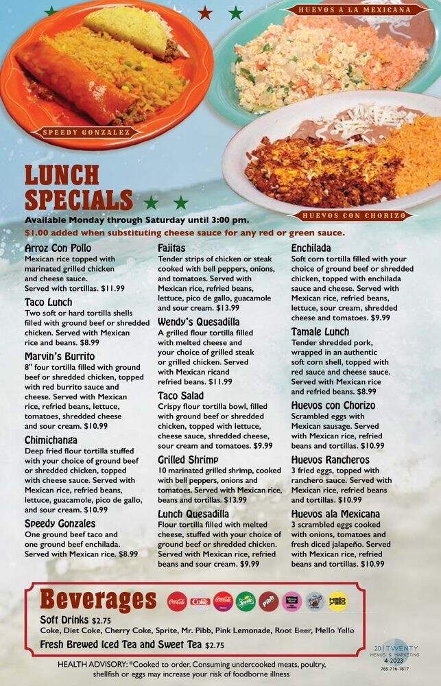 Los Potros - Dayton, KY menu_pic