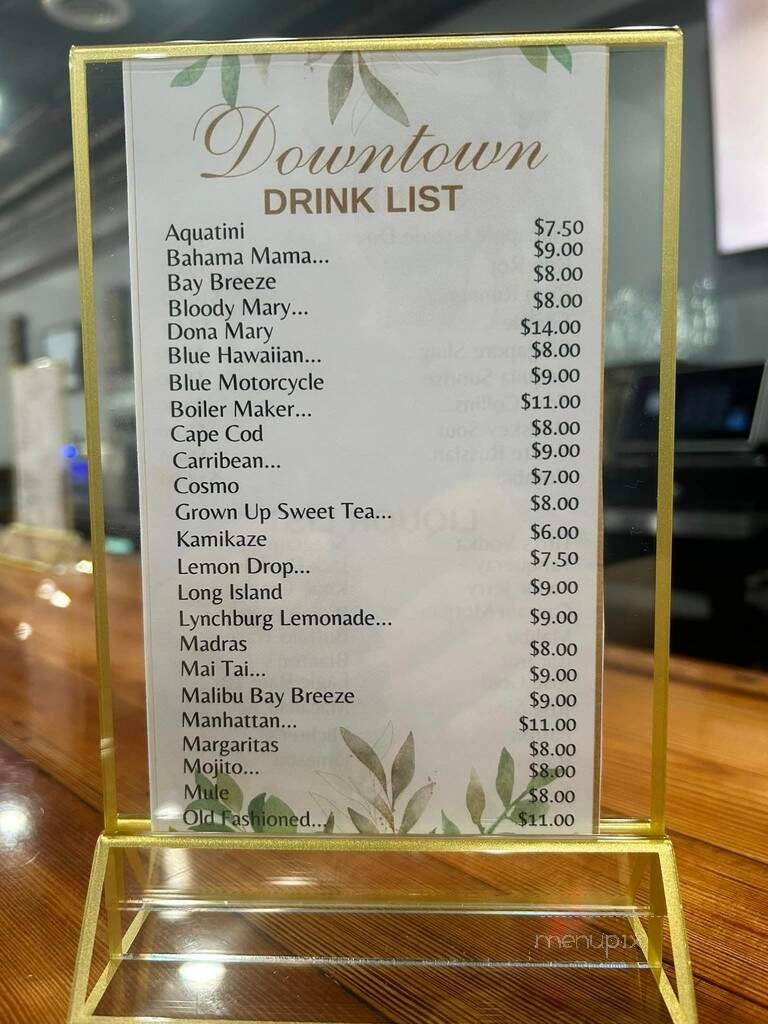 Downtown by Rockfish Creek Winery - Raeford, NC menu_pic