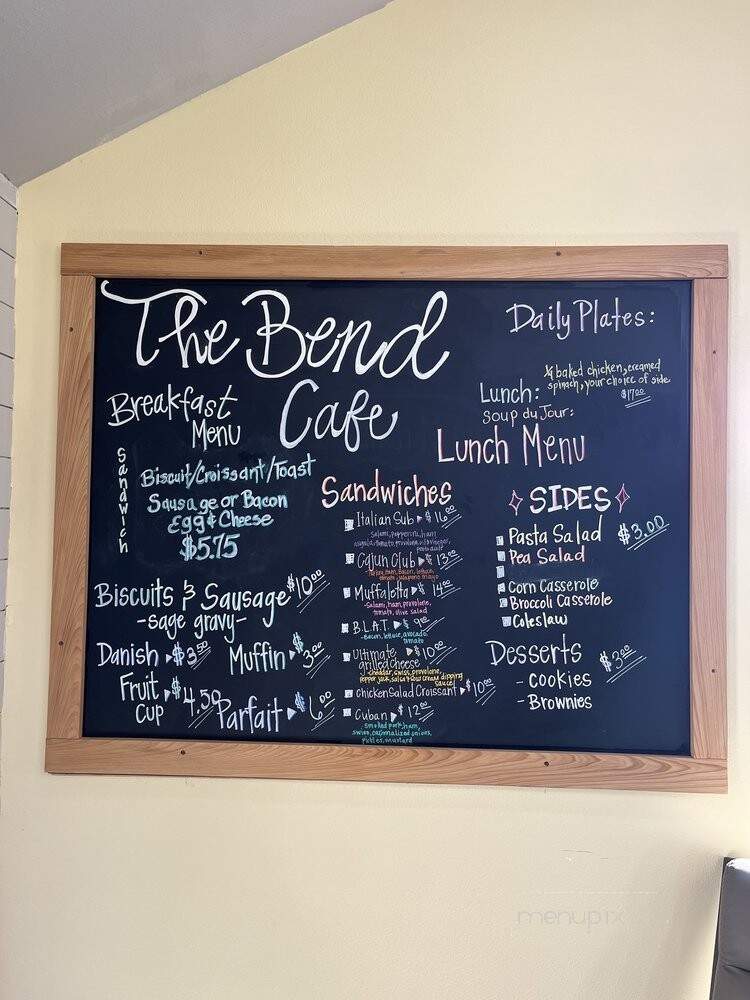 The Bend Cafe - Many, LA menu_pic
