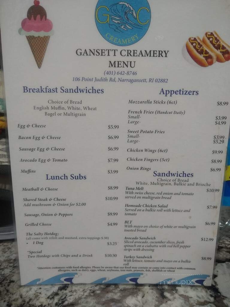 Gansett Creamery & More - Narragansett, RI