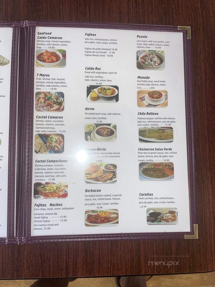 Sofias Mexican Grill - La Grange, KY menu_pic