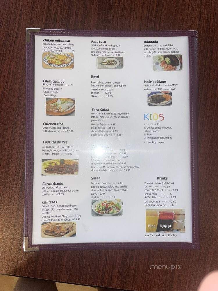 Sofias Mexican Grill - La Grange, KY menu_pic