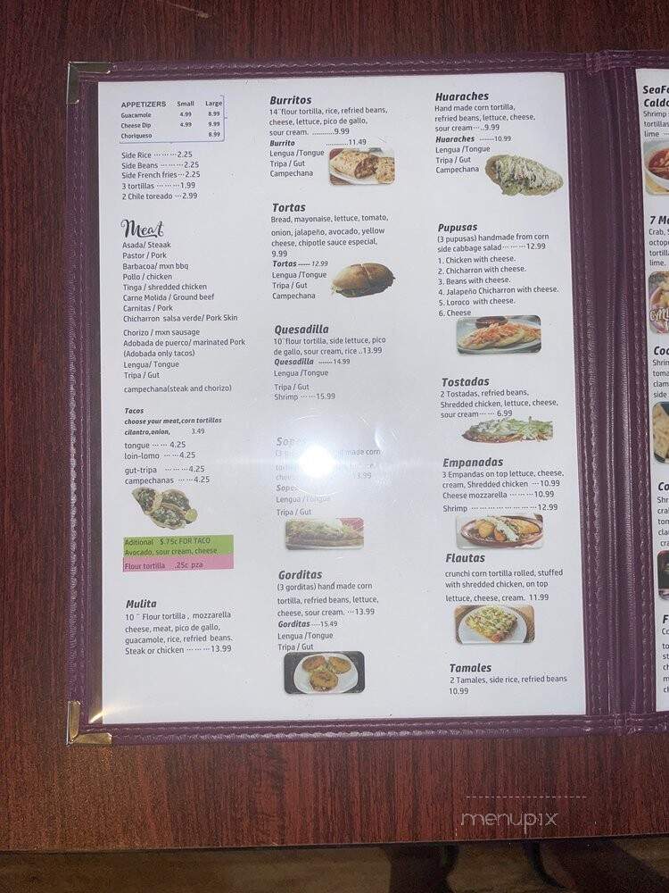 Sofias Mexican Grill - La Grange, KY menu_pic