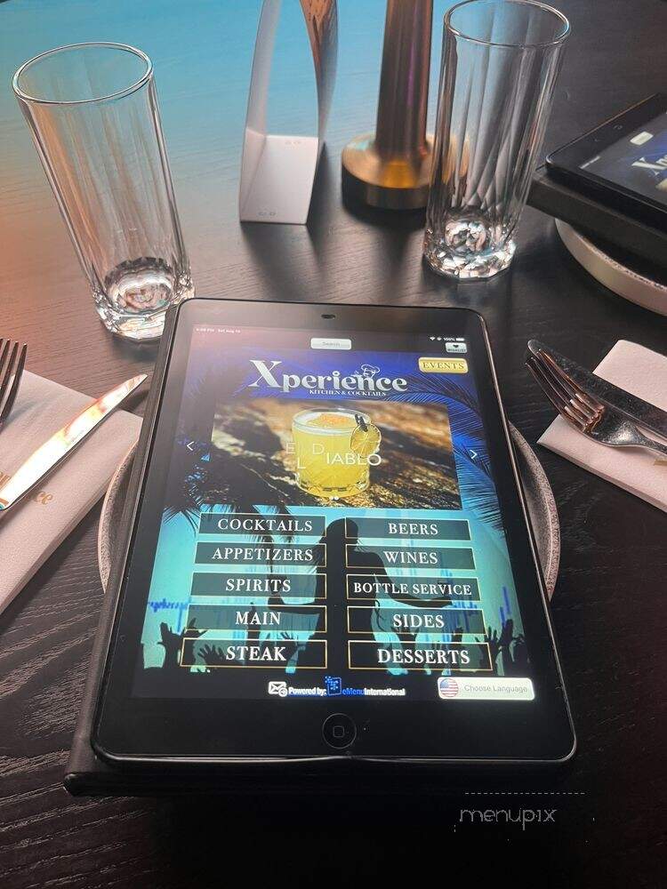Xperience - Woodbridge, NJ menu_pic