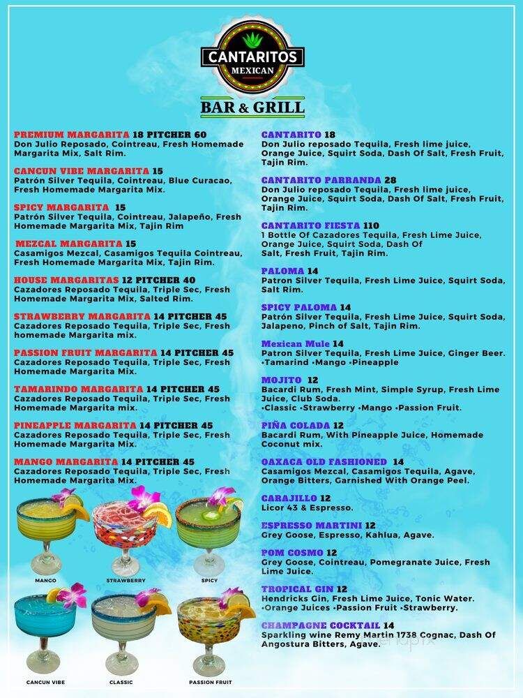 Cantaritos Mexican Bar & Grill - Royal Oak, MI menu_pic