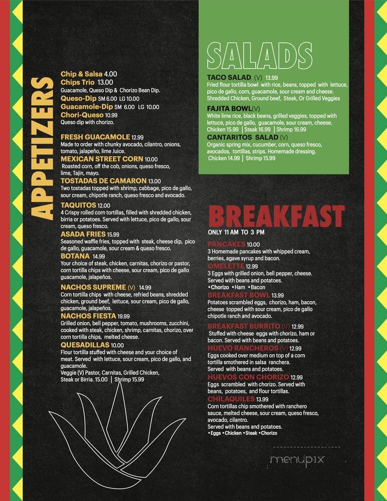 Cantaritos Mexican Bar & Grill - Royal Oak, MI menu_pic