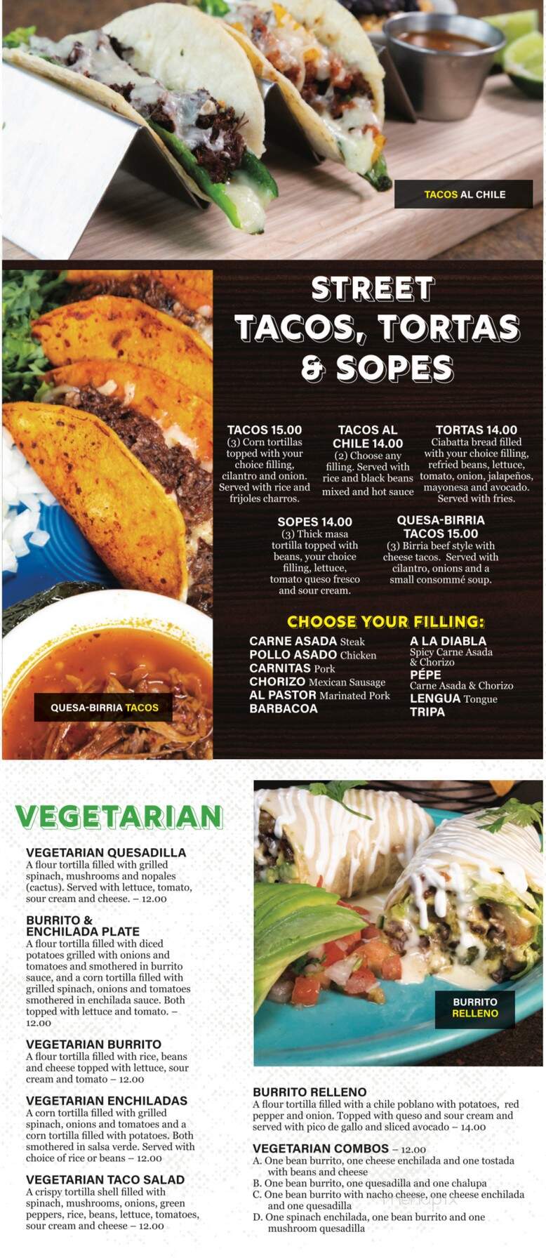 Carajillo's Mexican Kitchen - Raleigh, NC menu_pic