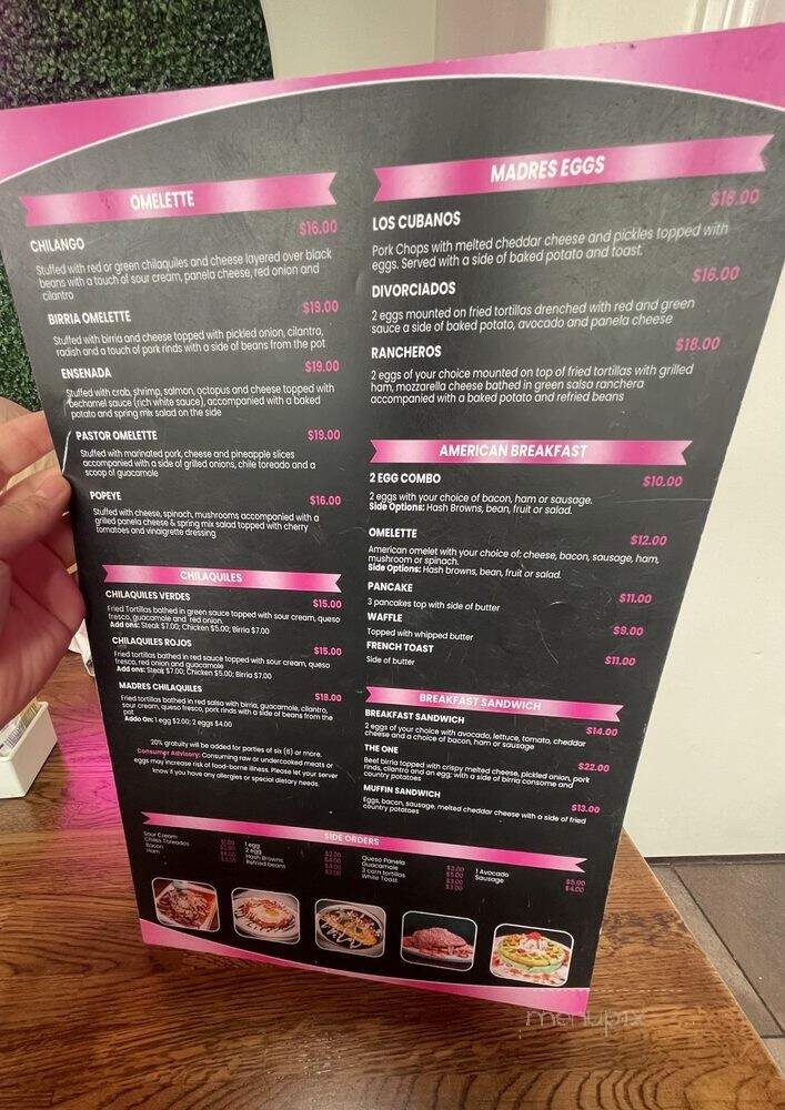 Madres Brunch - Bellflower, CA menu_pic