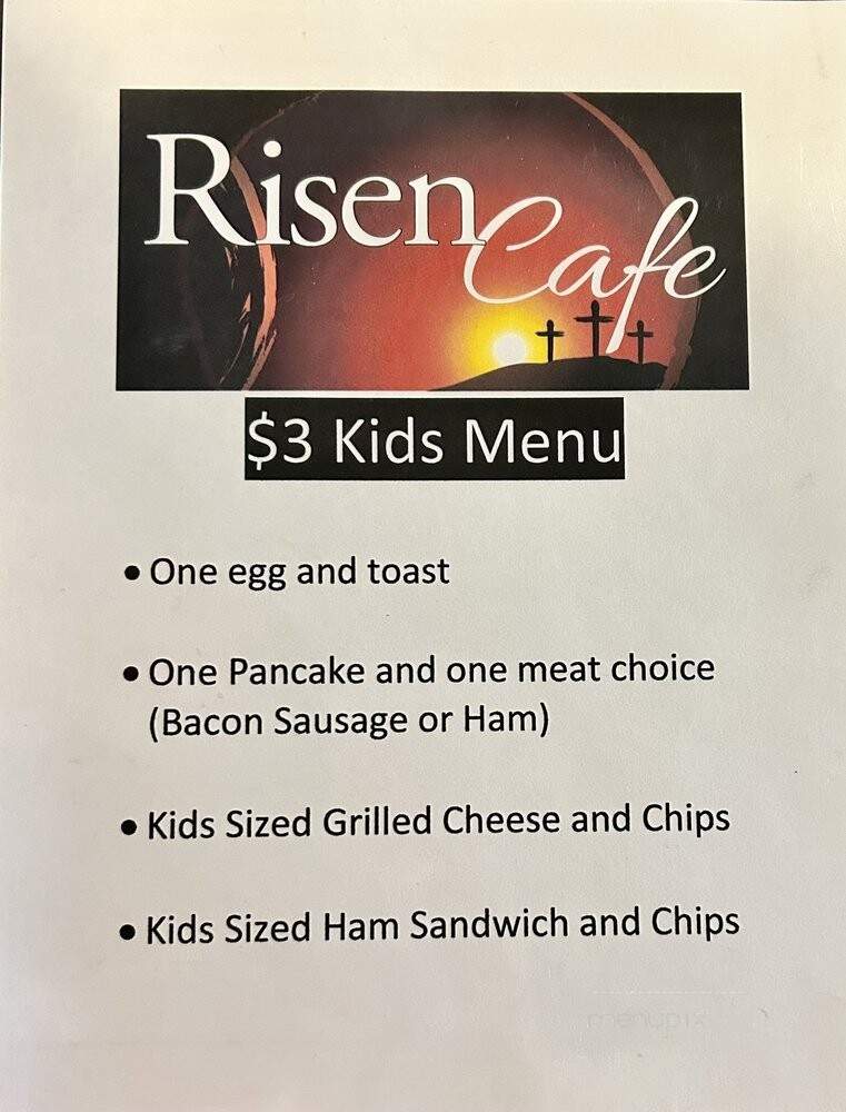 Risen Cafe - Albion, NY menu_pic