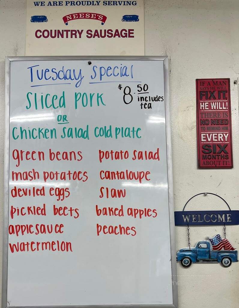 3 Sisters Cafe - Reidsville, NC menu_pic