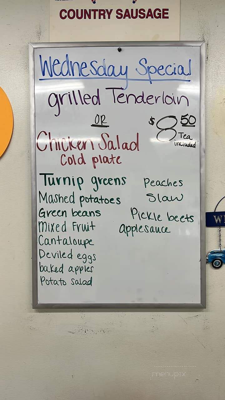 3 Sisters Cafe - Reidsville, NC menu_pic