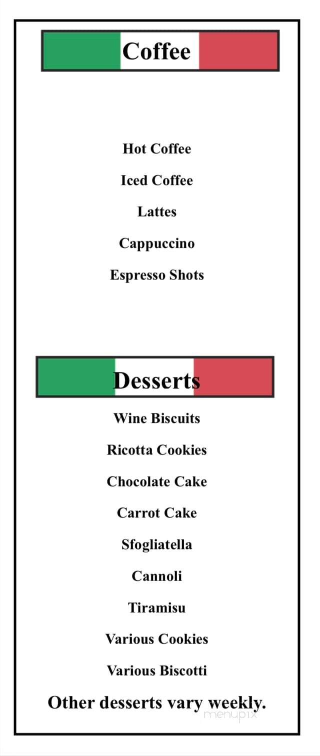 Taste of Italy Deli & Caffe - Johnston, RI menu_pic