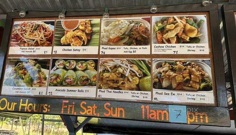 Lava Thai Food - Keaau, HI menu_pic
