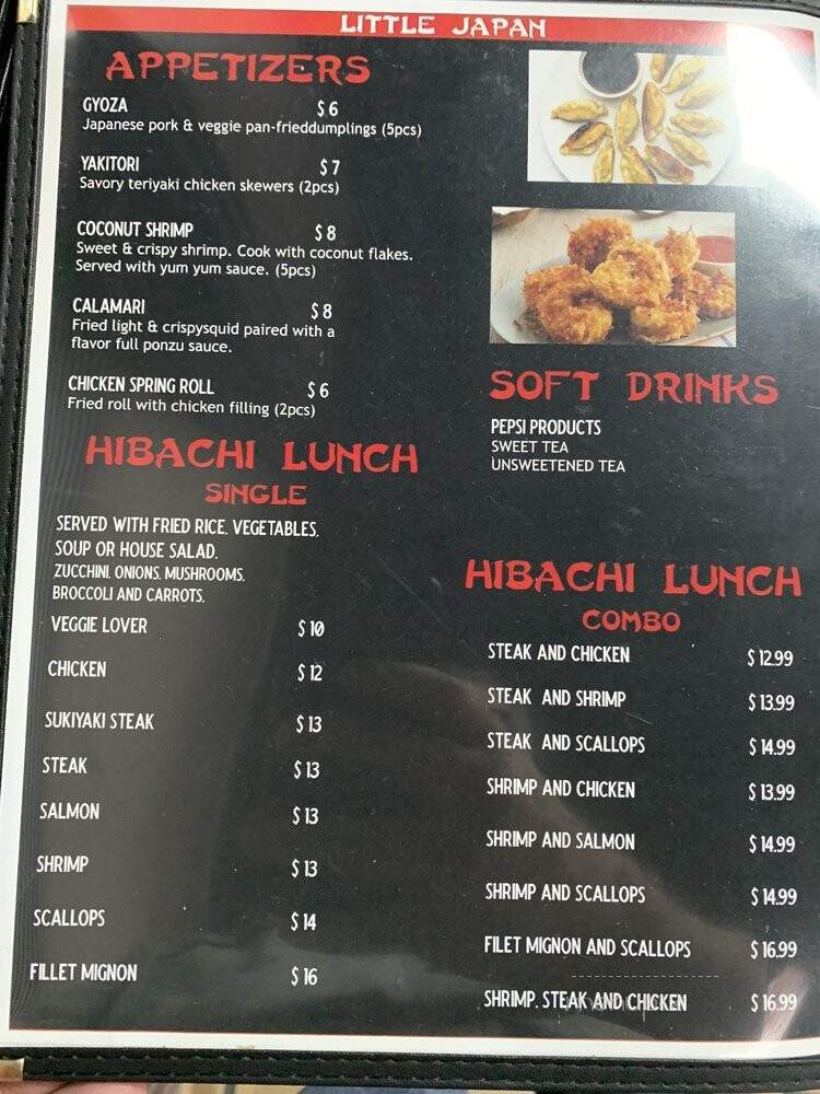 Little Japan Hibachi Kitchen - Hodgenville, KY menu_pic