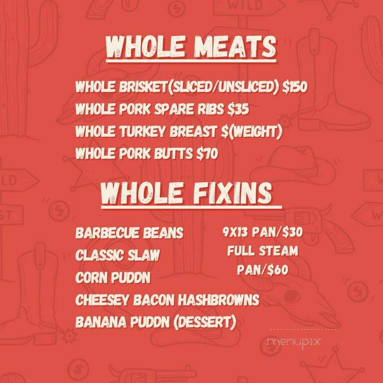 Fork Grove Barbecue - Anderson, SC menu_pic