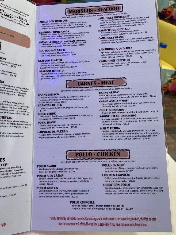 2 Margaritas - Lakebay, WA menu_pic