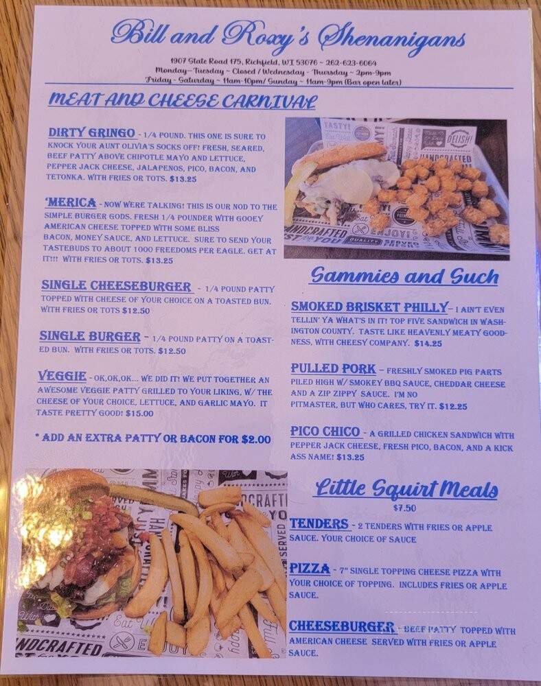 Bill and Roxy's Shenanigans - Richfield, WI