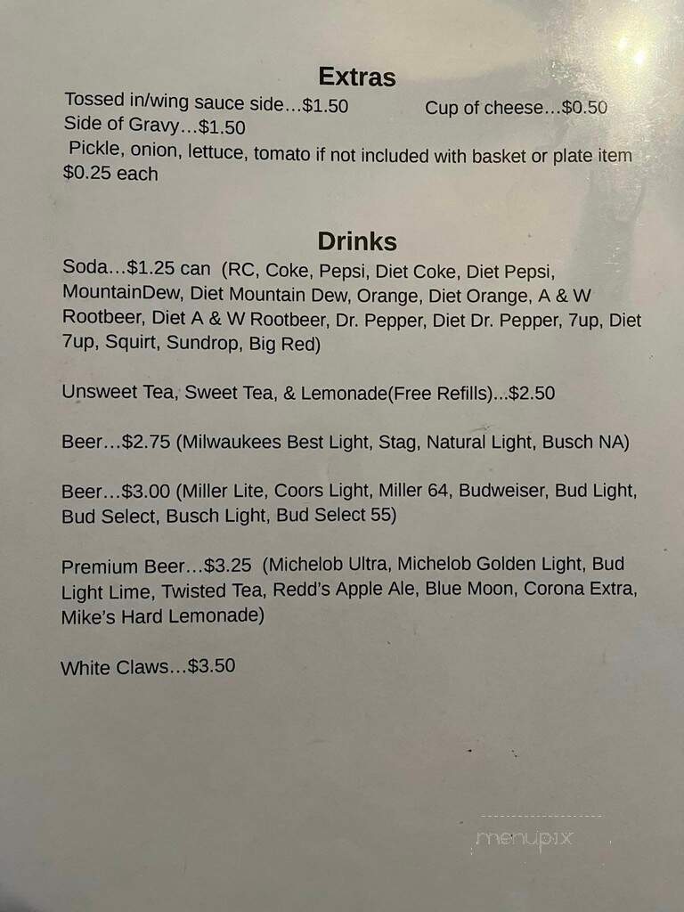 Crazy Train Saloon & Grill - Waterloo, IL menu_pic