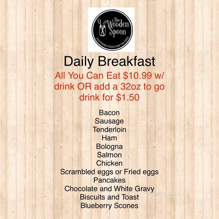 The Wooden Spoon - Pontotoc, MS menu_pic