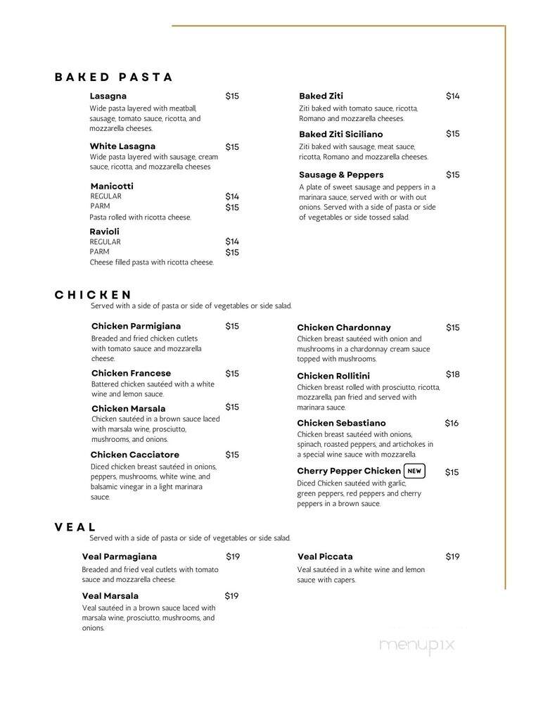 Rocco's Pizzeria & Spirits - Mooresville, NC menu_pic