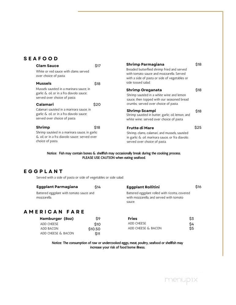 Rocco's Pizzeria & Spirits - Mooresville, NC menu_pic