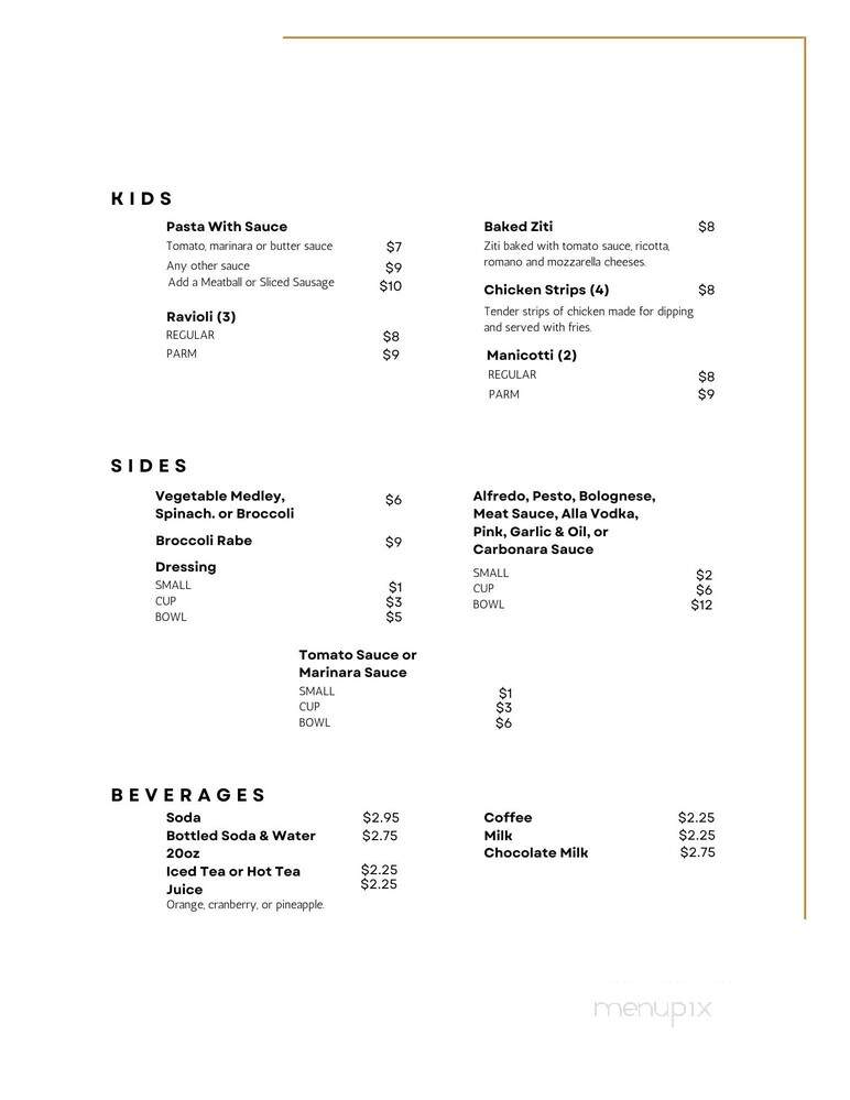 Rocco's Pizzeria & Spirits - Mooresville, NC menu_pic