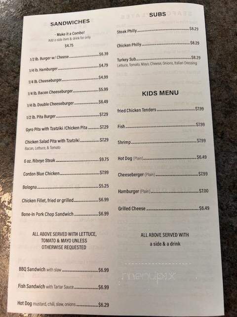Chicken Coop - Chester, SC menu_pic