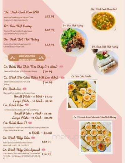 Phu Xuan Vietnamese Restaurant - Houston, TX menu_pic