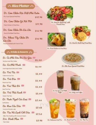 Phu Xuan Vietnamese Restaurant - Houston, TX menu_pic