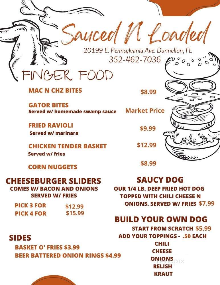 Sauced N Loaded - Dunnellon, FL menu_pic