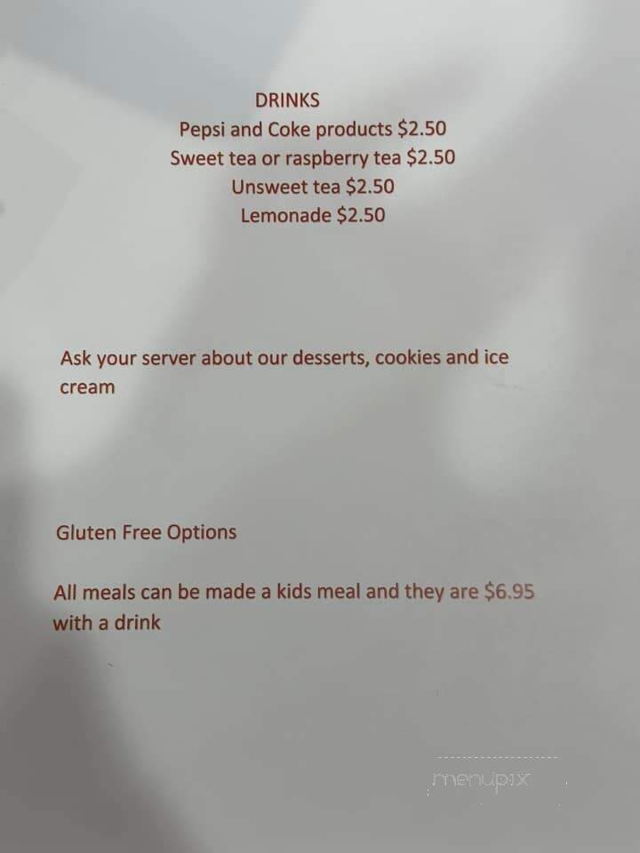 Gabby Rays Diner - Walton, NY menu_pic