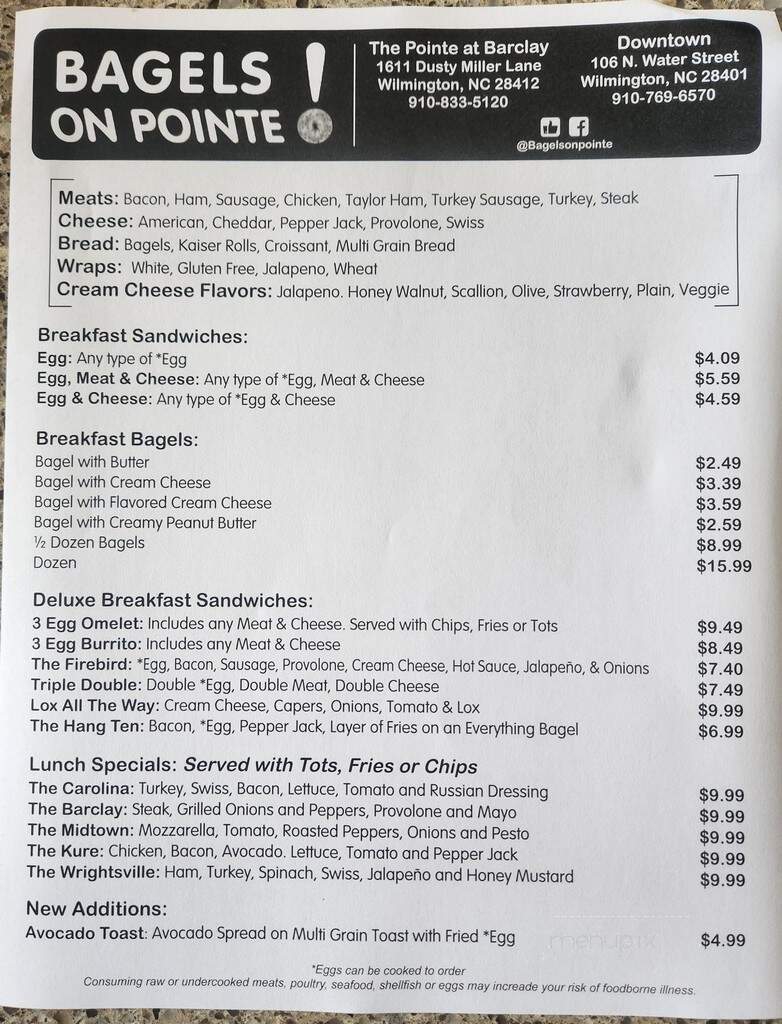 On Pointe Power Bowls - Wilmington, NC menu_pic