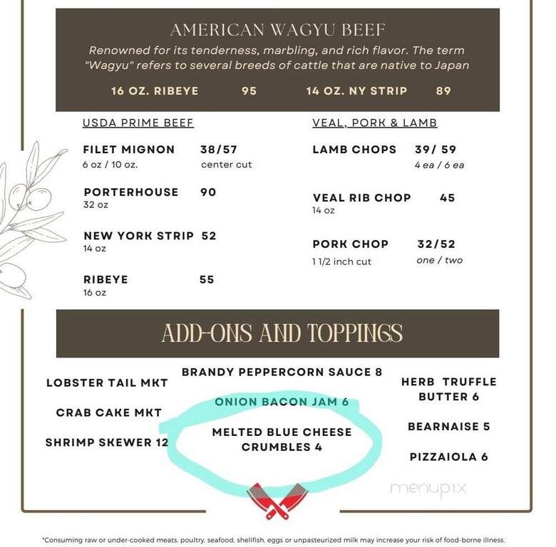 Frankies Italian Chophouse - St. Petersburg, FL menu_pic