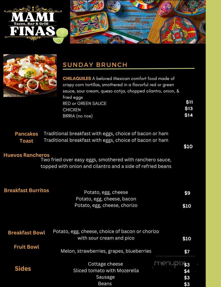 Mami Fina's - Waynesville, OH menu_pic