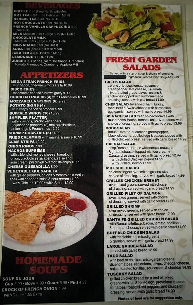 Millside Diner & Cafe - Delran, NJ menu_pic