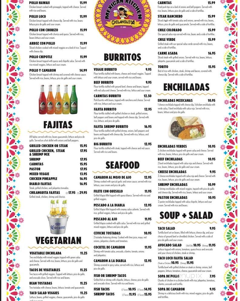 Chilanguita Mexican Kitchen - Saint Louis, MO menu_pic